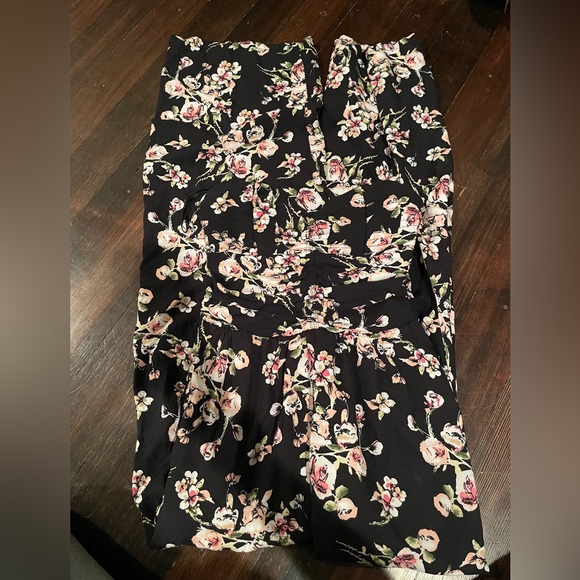 Floral black jump suit - Picture 2 of 5